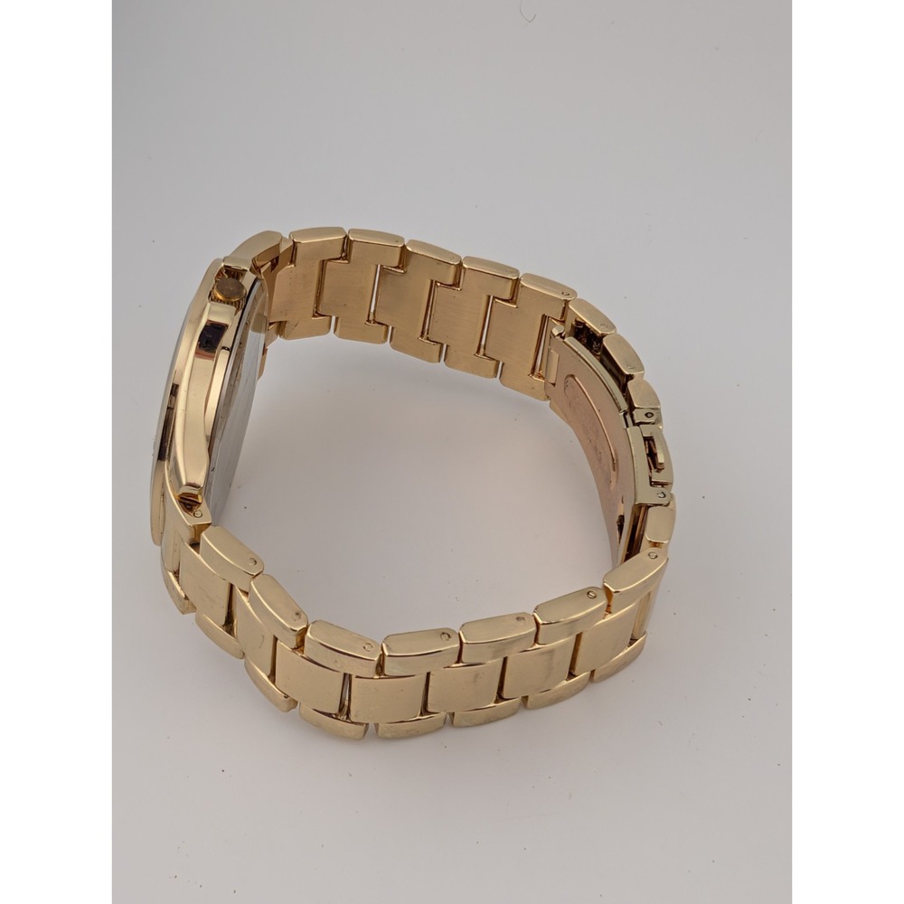 Geneva Polka Dot‎ Watch Women 41mm Case Gold 7.75" Band- New Battery - Picture 5 of 7